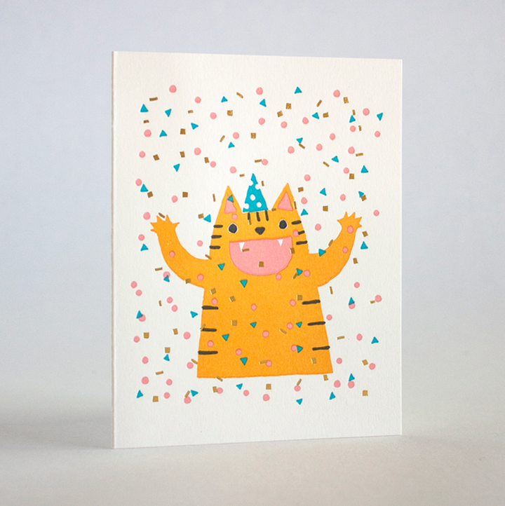 Confetti Cat Card - FF5