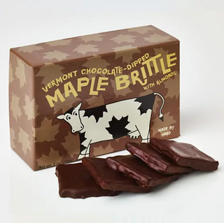 Vermont Made Maple Brittle With Almonds - Chocolate Dipped