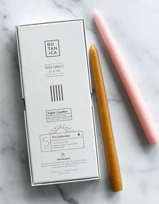 Zodiac Taper 5 Pack Candles - Fire