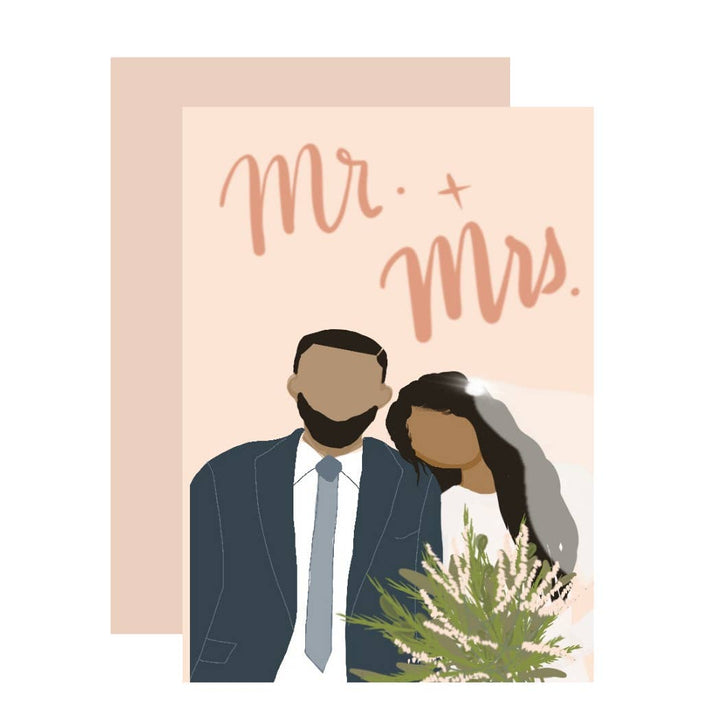 Mr + Mrs Wedding Card - AMP2