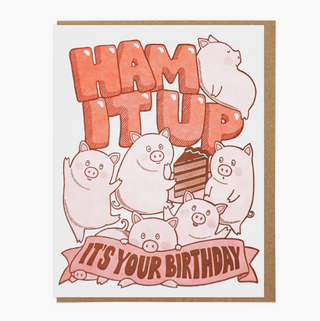 Ham It Up Birthday Card - LH5