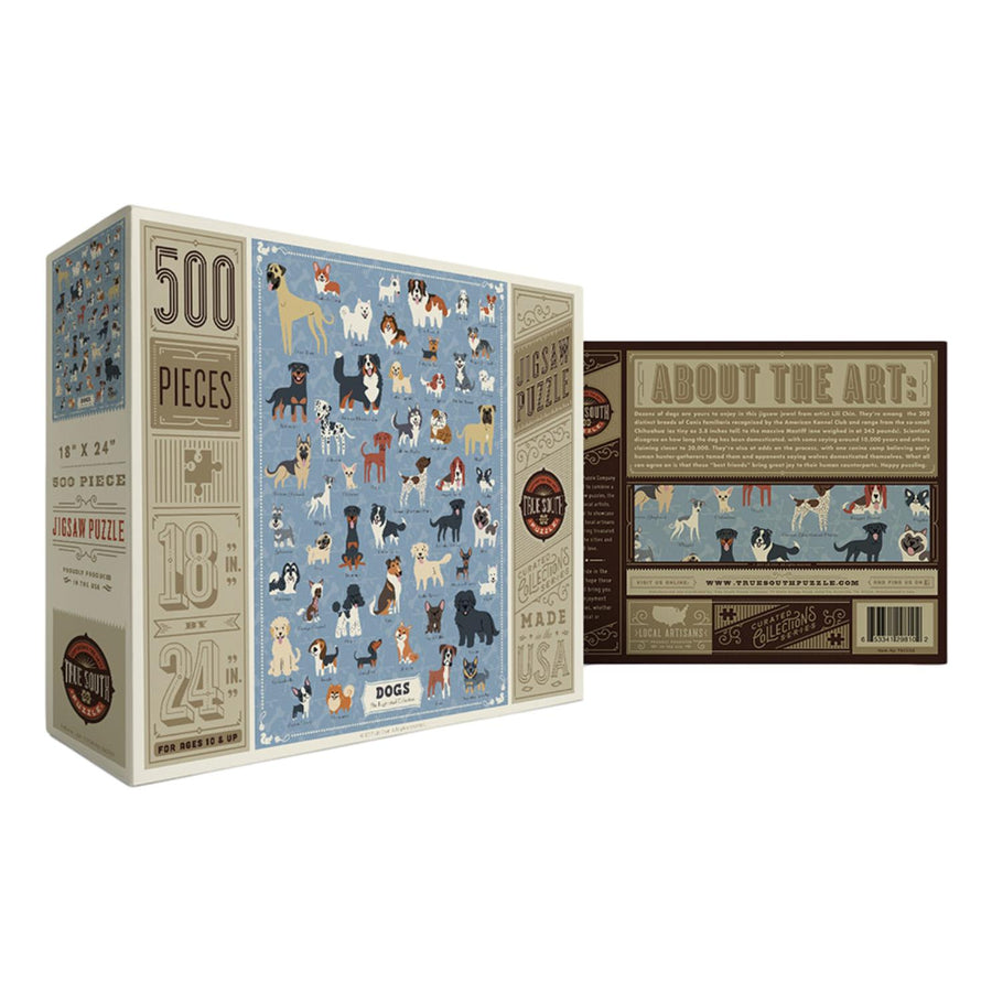 Illustrated Dogs Puzzle - 500 Piece