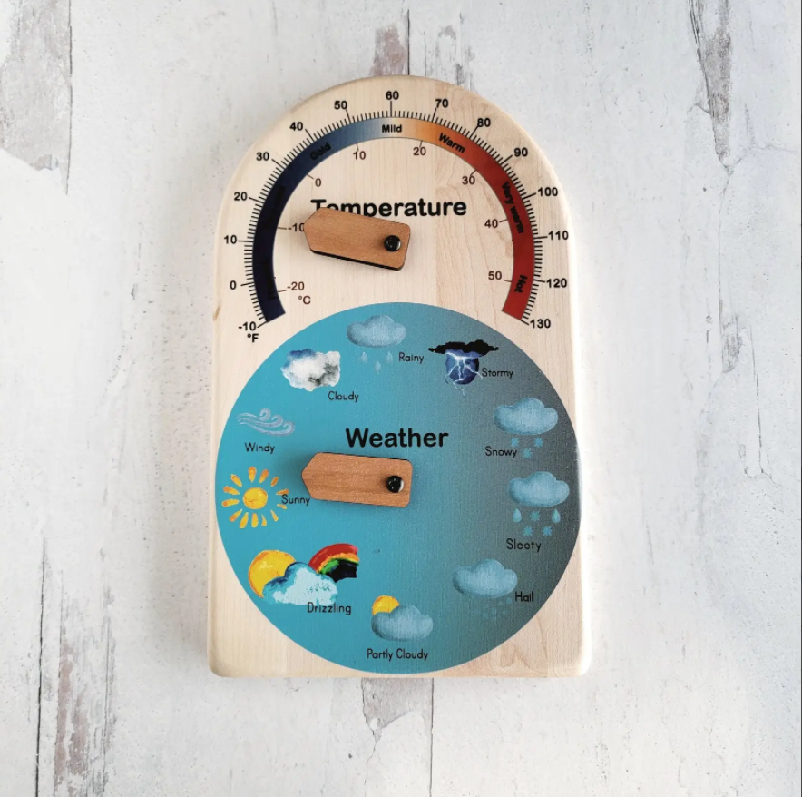 Wooden Weather Calendar for Kids