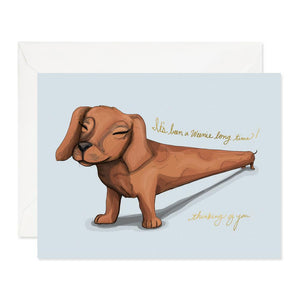 A Weenie (dog) long time card - GJ8