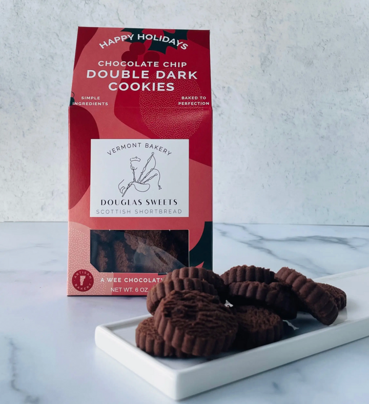 Vermont-Made Holiday Double Dark Chocolate Chip Cookies