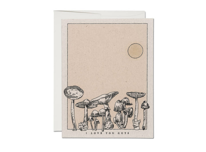 Love You Guys Mushroom Card - RC1