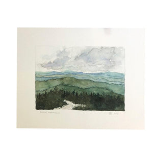 Mount Abraham Watercolor Print