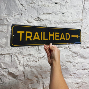 Trailhead Metal Sign