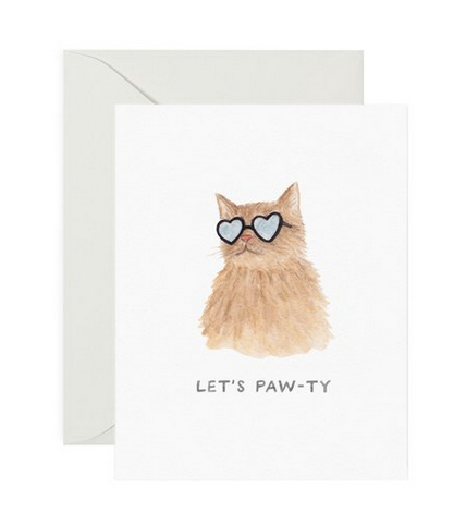 Let's Paw-ty Cat Card - AZ5