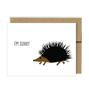 I'm Sorry Porcupine Card - N3