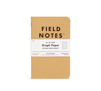 Field Notes Original Kraft Graph Paper 3 Pack