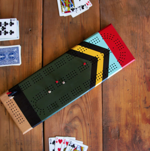 Hand Painted Cribbage Board - Scout