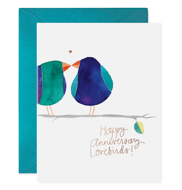 Lovebirds Anniversary Card - EF1