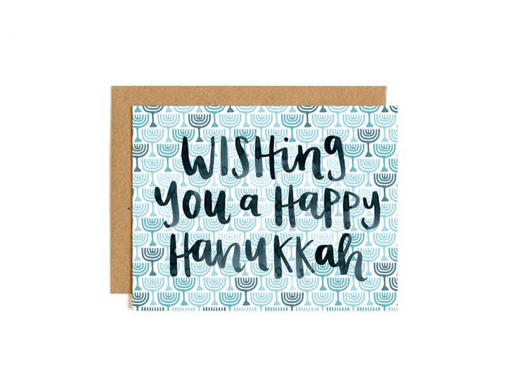 Wishing you a Happy Hanukkah Card - OTC7