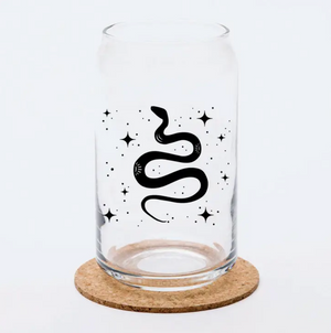 Snake Beer Can Glass - pickup only