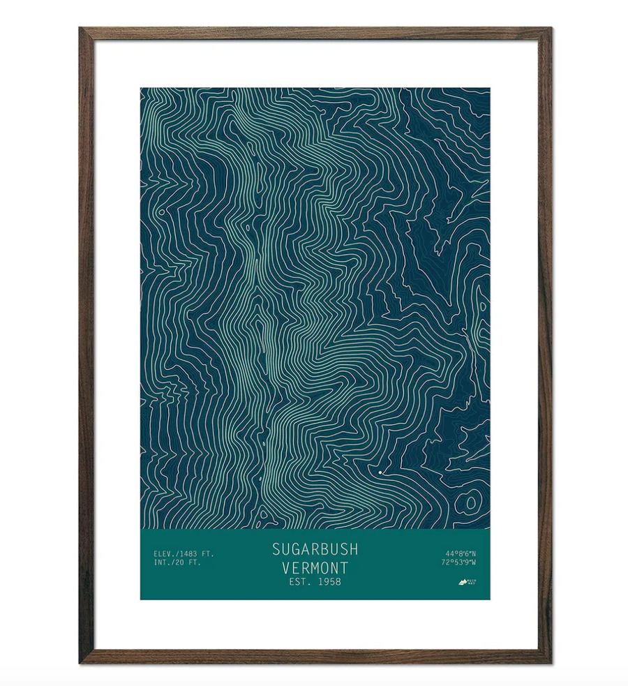 Sugarbush Topo Print - 18x24