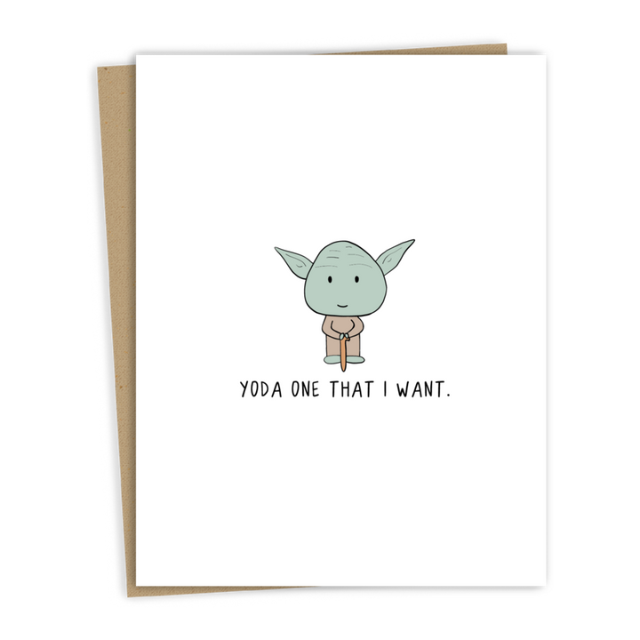 Yoda One I Want Love Card - RD1