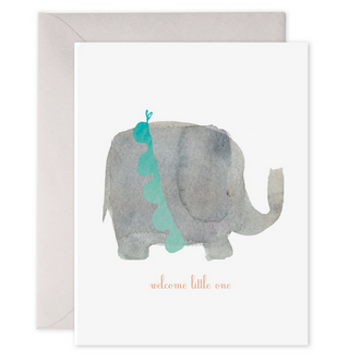 Welcome Little One Elephant Card - EF4