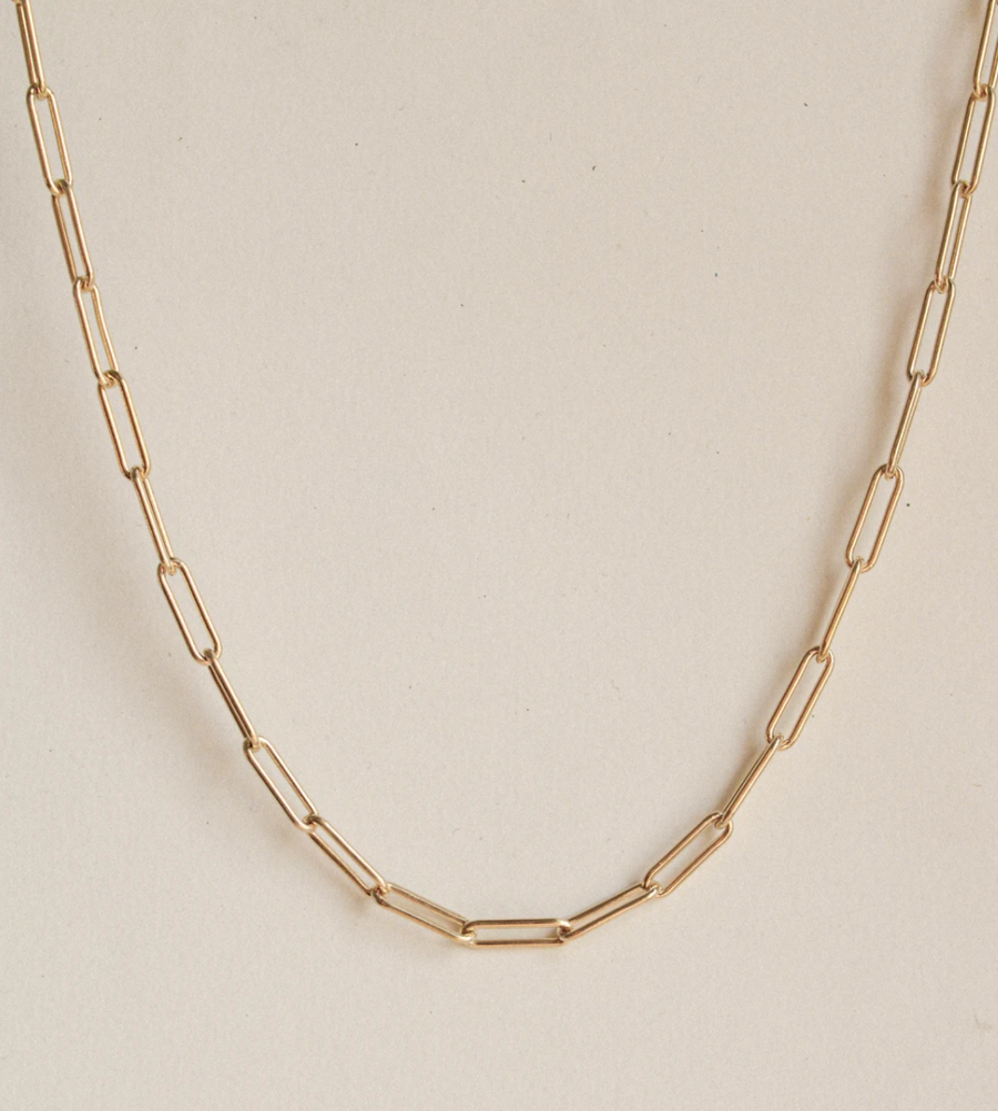 Buy Real Gold Plated Paperclip Chain Necklace - Accessorize India