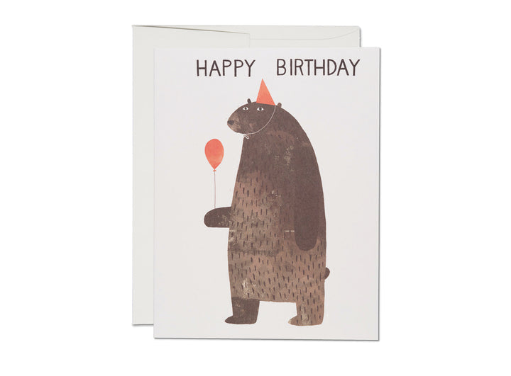 Party Hat Bear Birthday Card - RC5