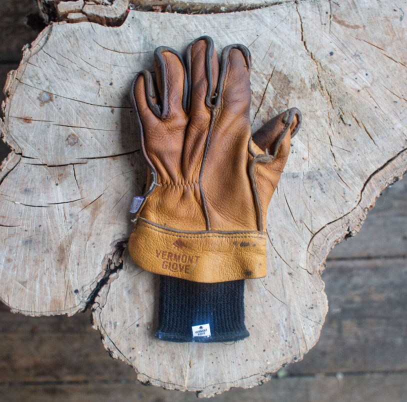 Black Merino Wool Glove Liner Common Deer
