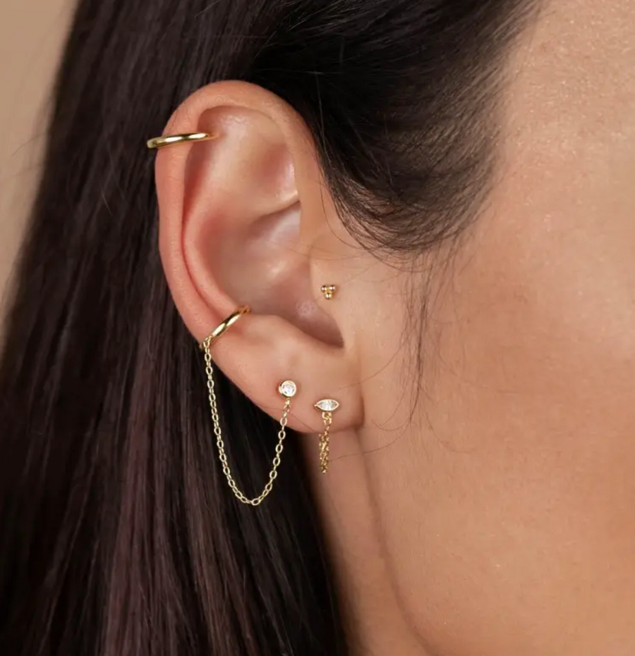 Chain Ear Cuff - 14k Gold Vermeil