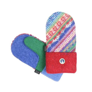 ** Assorted** One of a kind Vintage Sweater Mittens - Bright Colors