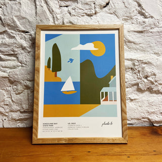 Vermont Parks Collection Print: Kingsland Bay, Phoebe Lo 12x16