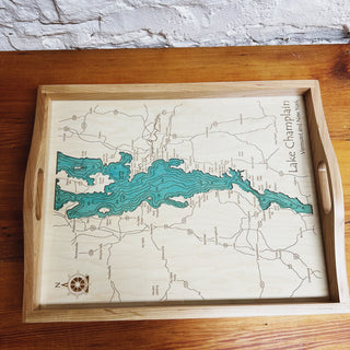 Lake Champlain Shelburne Bay Wooden Serving Tray