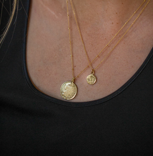 Libertad Coin Necklace Gold Vermeil