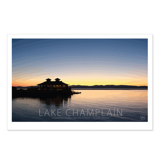 Lake Champlain Boathouse Print - 13x19