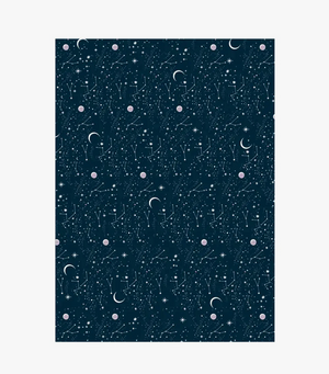 Wrapping Paper Roll - Moon and Stars - PICKUP ONLY