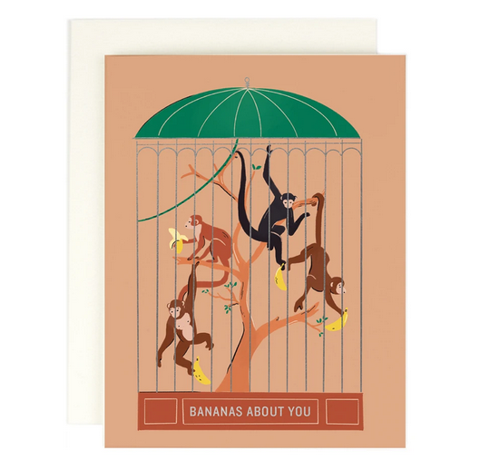 Bananas Over You Foil Card - AH1