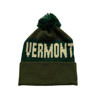 Vermont Beanie - Olive and Forest