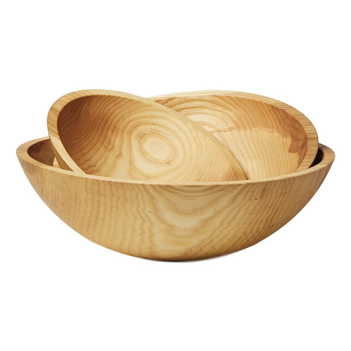Farmhouse Pottery Crafted Wooden Bowl - Natural