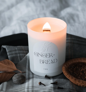 Luxury Glass Candle 11oz - Gingerbread