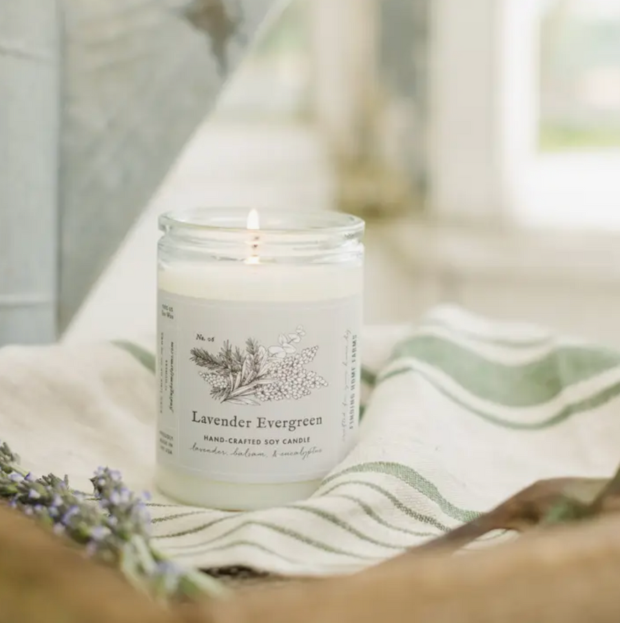 Lavender Evergreen Candle
