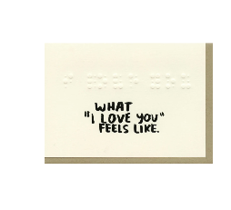 What I Love You Feels Like Card - PL1