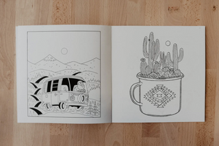 Camping Coloring Book