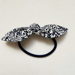 Cotton/Linen Bow Ponytail