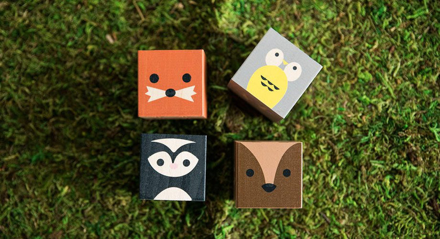 Cubelings Wooden Blocks -Forest Creatures