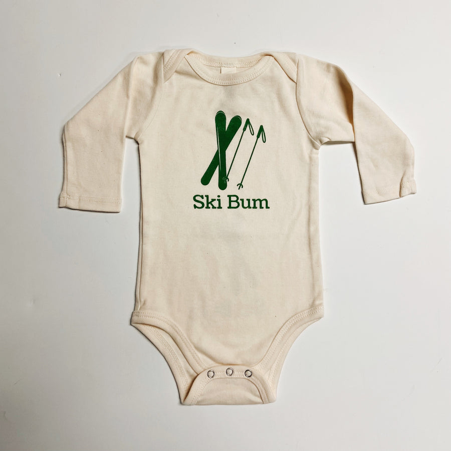 Ski Bum Long Sleeve Baby Romper