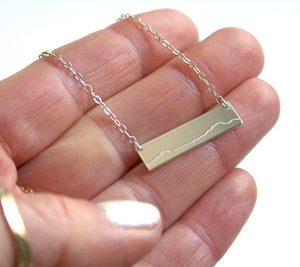 Mt Mansfield Bar Necklace