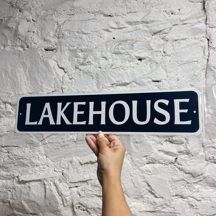Lake House Metal Sign