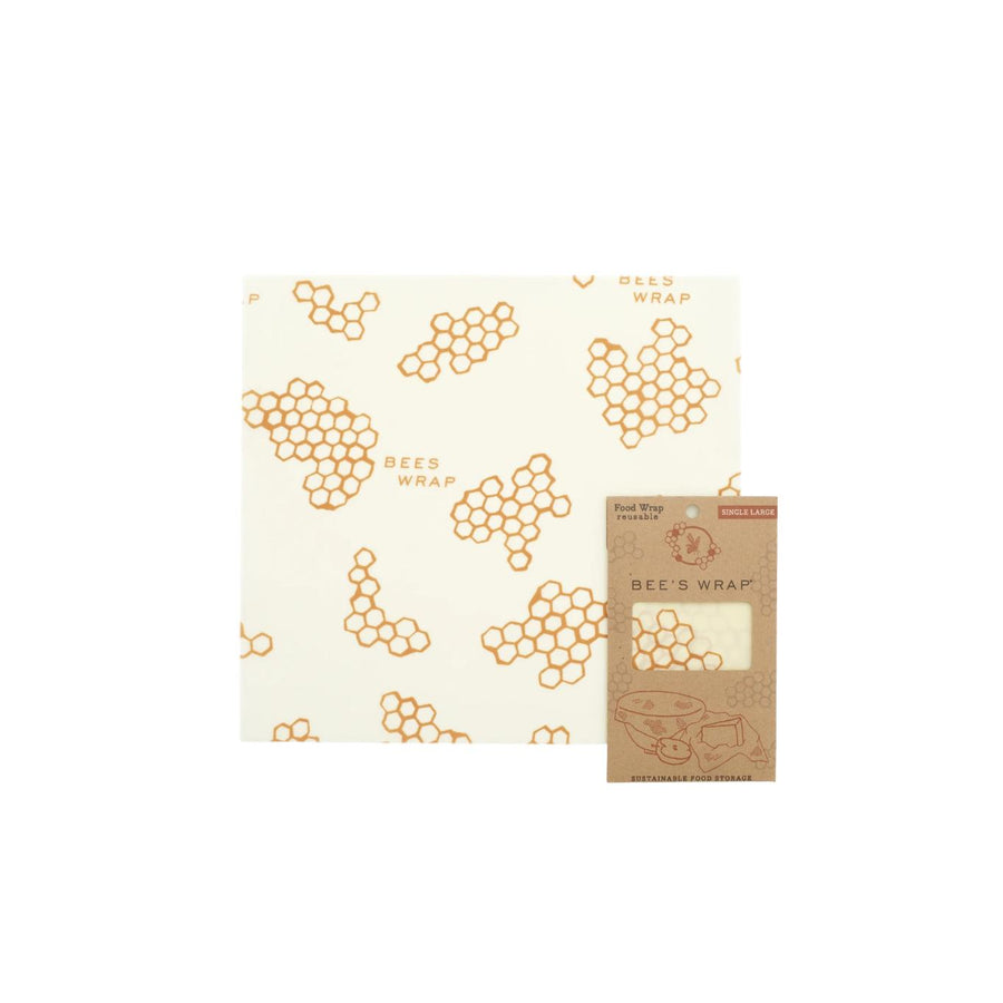 Bee's Wrap Single Large Wrap - Honeycomb Print