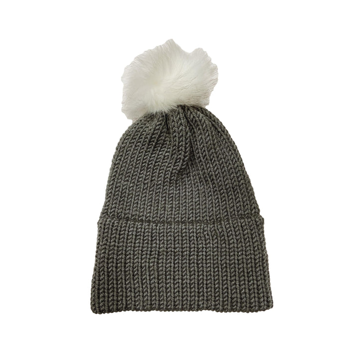 Made in Vermont Fuzzy Pom Hat - Charcoal