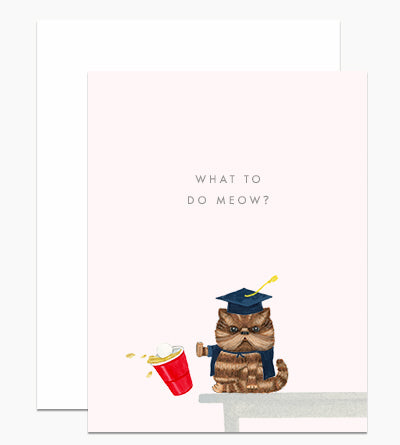 What To Do Meow Grad Card - DH4