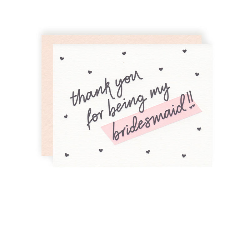 Thank You Bridesmaid Card - KB4