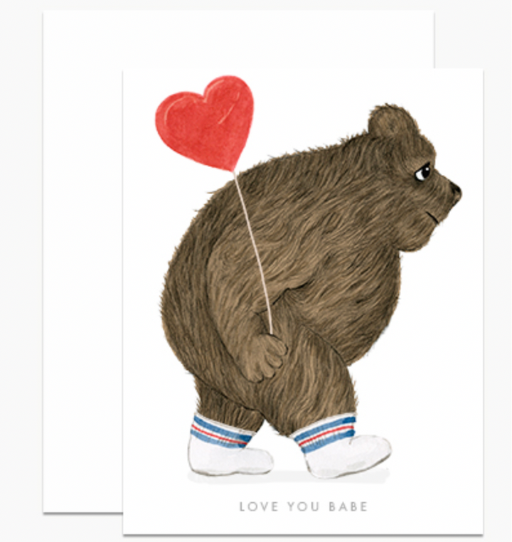 Love You Babe Bear Card - DH1