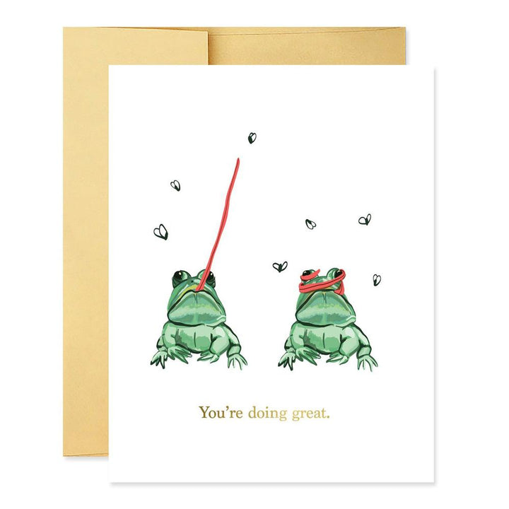 You're Doing Great Frogs Card - GJ3